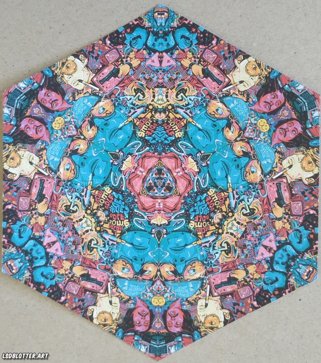 HEXAGON A HOFMANN ॐ blotter art psychedelic goa acid artwork ॐ / 
