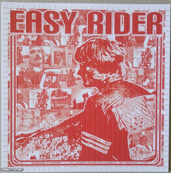 Blotter Art Easy Rider Red By Lomax