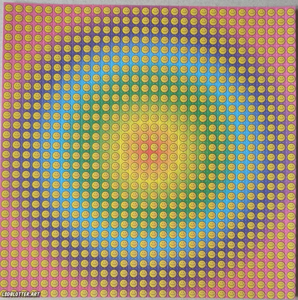 Smiley Botter Smileys in Blotter Art - LSD Blotter Art