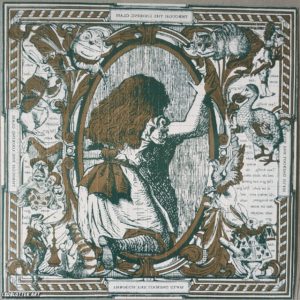 Blotter art Alice Through The Looking Glass Cream Unsigned back