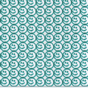 Alternative view of Blotter Art Green Inked Smiley Faces by Jeanine Quick