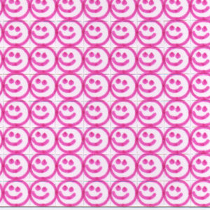 Alternative view of Blotter Art Purple Inked Smiley Faces by Jeanine Quick