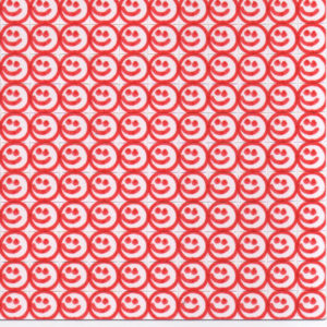 Alternative view of Blotter Art Red Inked Smiley Faces by Jeanine Quick