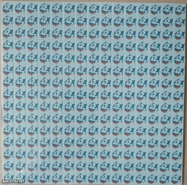 Felix The Cat Blue Blotter Art reproduction by J. Blackburn