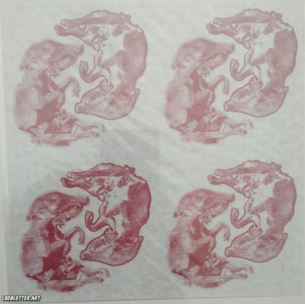 Blotter Art Pig Fetuses by Mark Mc Cloud