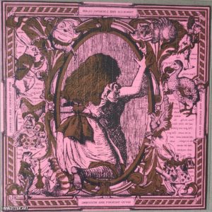 Alternative view of Blotter Art Alice Through the Looking Glass by Mark Mc Cloud Dayglo Pink