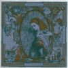 Blotter Art Alice Through the Looking Glass by Mark Mc Cloud Marble Purple Glitter