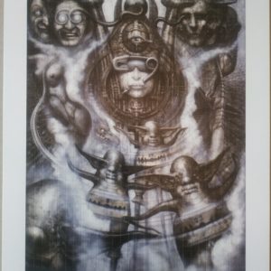 Blotter Art Illuminatus I by H.R. Giger Signed and Numbered Produced by Thom Lyttle, Signed and numbered by H.R. Giger Number will not be the same than on the pictures