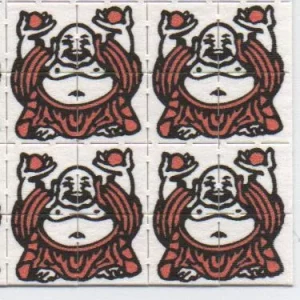 blotter art smiling buddha closeup