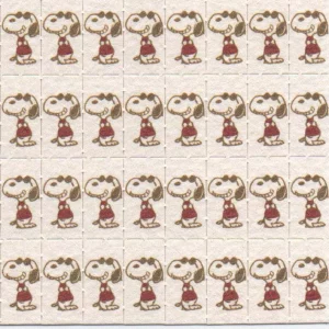 blotter art snoopy close-up