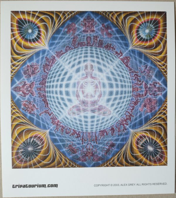 Blotter Art Tripatourium Deities and Demons by Alex Grey