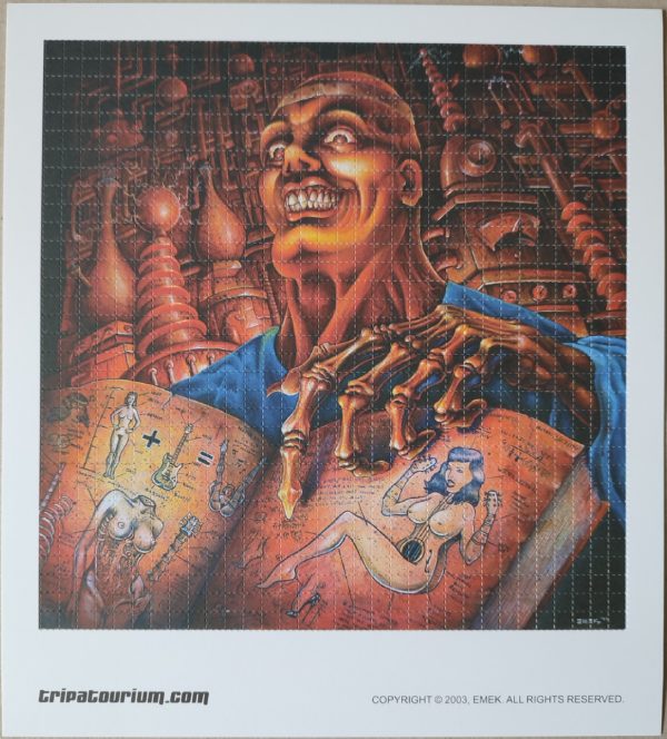 Blotter Art Tripatourium How Ta Turn A Womun Inta An Lectric Geetar By EMEK