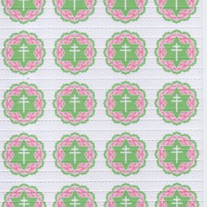 Alternative view of Blotter Art Le Linge de Sainte Véronique / One Single Trait Jesus by Claude Mellan DBL