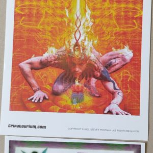 Alternative view of Blotter Art Tripatourium Muladhara By Stevee Postman