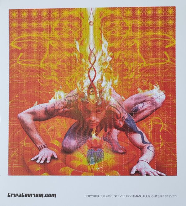 Blotter Art Tripatourium Muladhara By Stevee Postman